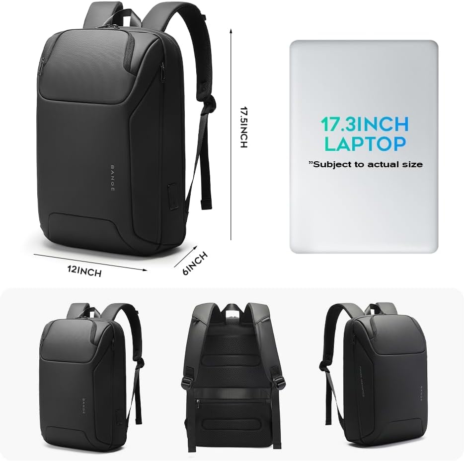 BANGE Zakelijke Laptop Rugzak (15,6") - Waterbestendig met USB - 30% Korting