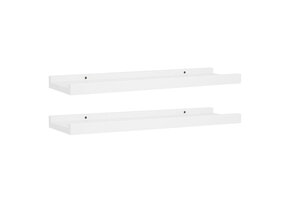 vidaXL Fotoplanken 2 st. 40x9 cm Wit - 64% Korting!