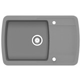VidaXL Granieten Spoelbak Grijs - 55% Korting!