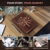 Leren Notitieboek A5, Levensboom - 30% Korting