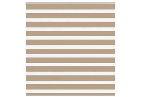 vidaXL Zebra Gordijn 145x150cm Zandbruin - 62% Korting