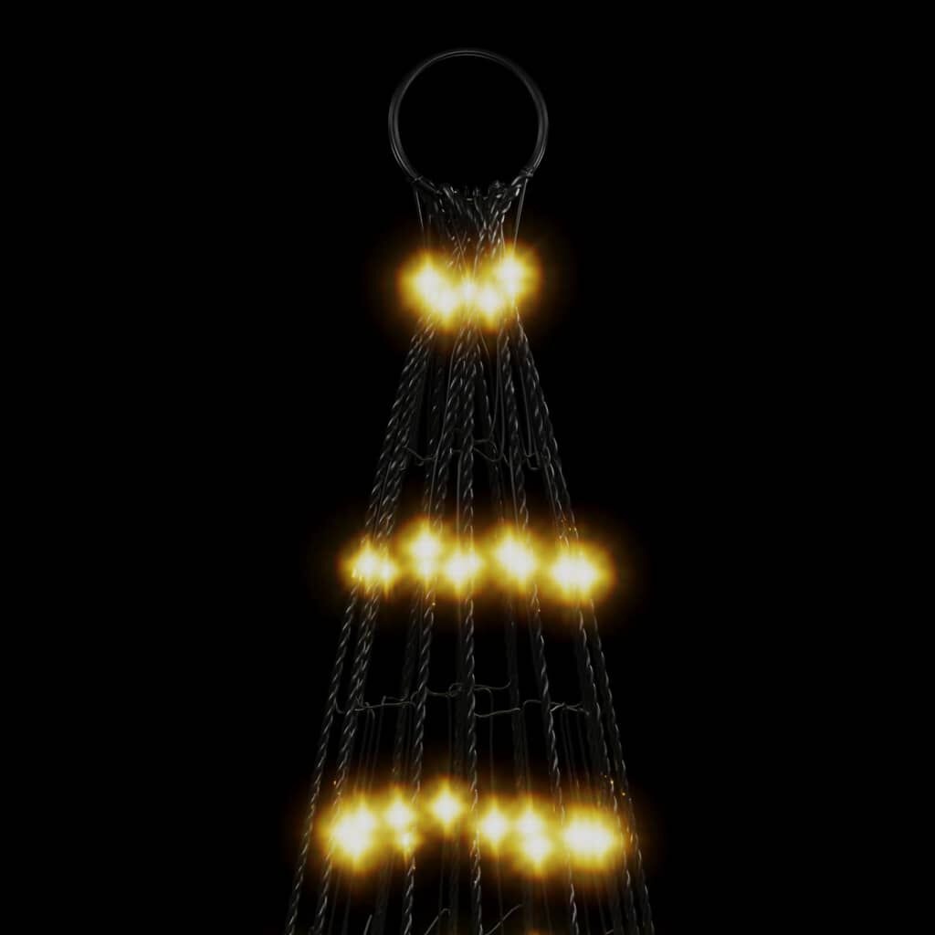 vidaXL LED-kerstboom vlaggenmast 500cm - 1534 LEDs Warm Wit (-35%)