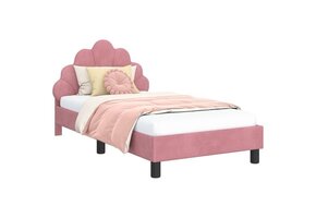 vidaXL Kinderbed Roze Fluweel 80x160cm - 41% Korting!