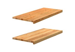 vidaXL Massief Eikenhout Vensterbanken 2 st. - 47% Korting!