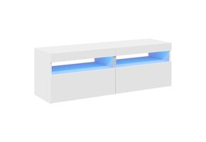 vidaXL TV-meubels met LED: 2 stuks, Wit, -62%