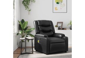 vidaXL Massagestoel - Kunstleer Zwart - 35% Korting