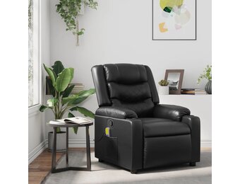 vidaXL Massagestoel - Kunstleer Zwart - 35% Korting