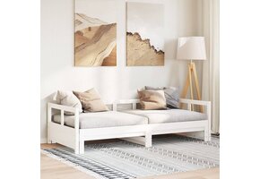 vidaXL Slaapbank Grenenhout Wit - 42% Korting!
