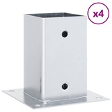vidaXL Paalvoeten Vierkant 4 st. Gegalvaniseerd Staal (42% korting!)