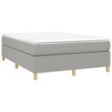 vidaXL Bedframe Lichtgrijs 140x190 cm - Nu 35% Korting!