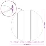 vidaXL Zwembad Grondzeil Zwart - 550 cm - 74% Korting!