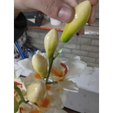 vidaXL Kunstplant met pot cymbidium orchidee 100 cm groen