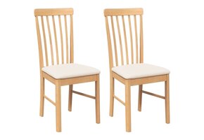 vidaXL Eetkamerstoelen 2 st. Massief Rubberhout - 59% Korting!