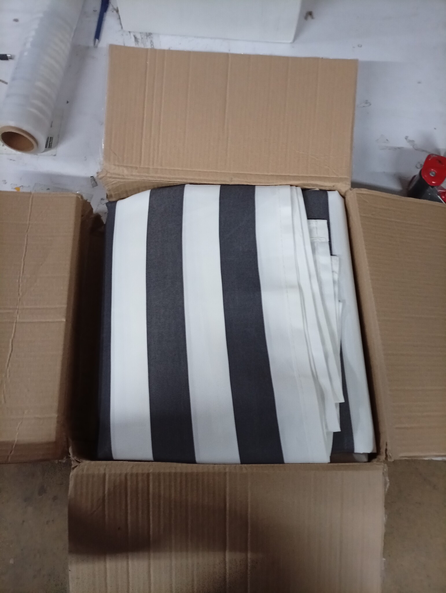 VidaXL Luifeldoek 4x3,5m Antraciet/Wit - 76% Korting!