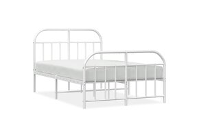 vidaXL Bedframe Metaal Wit 120x200 cm | 79% Korting