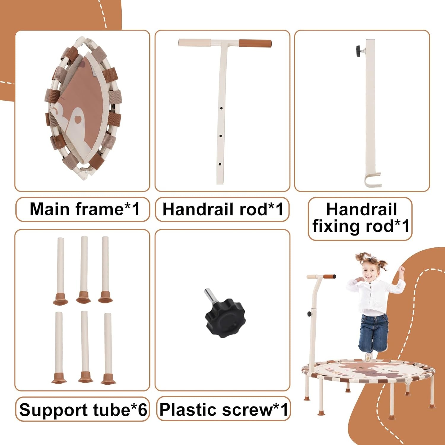 Trampoline voor kinderen (binnen/buiten) - 101cm - 30% Korting!