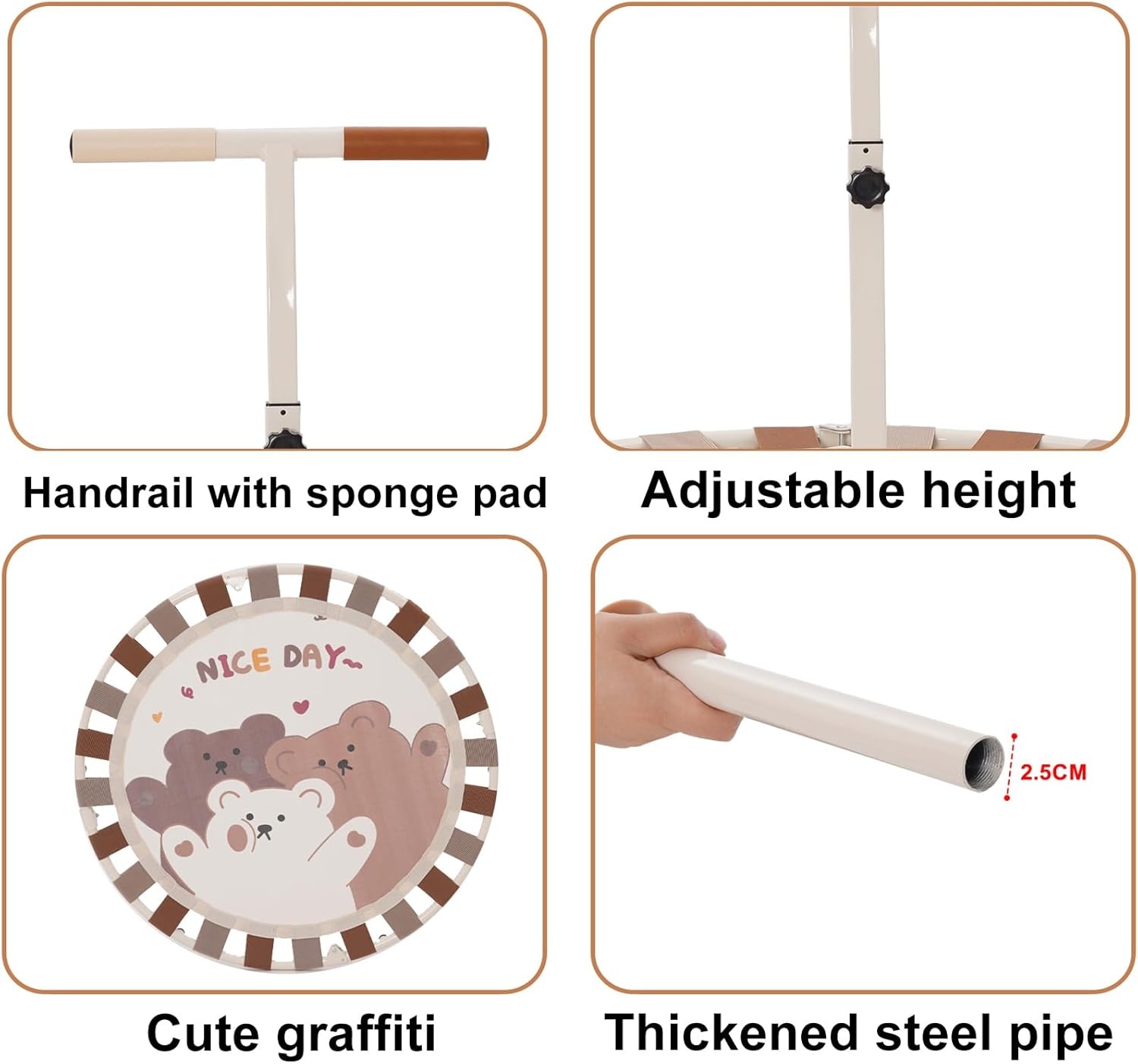 Trampoline voor kinderen (binnen/buiten) - 101cm - 30% Korting!