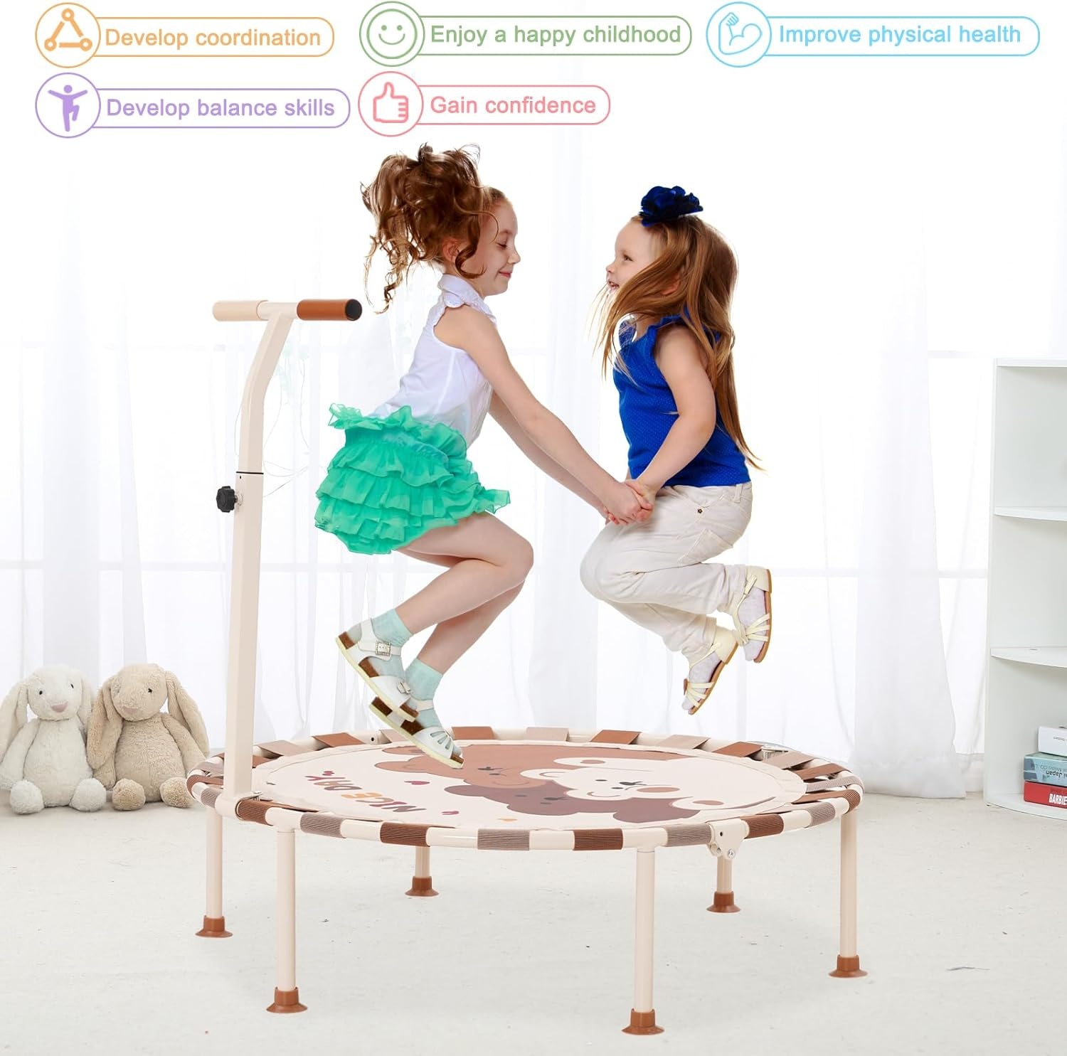 Trampoline voor kinderen (binnen/buiten) - 101cm - 30% Korting!