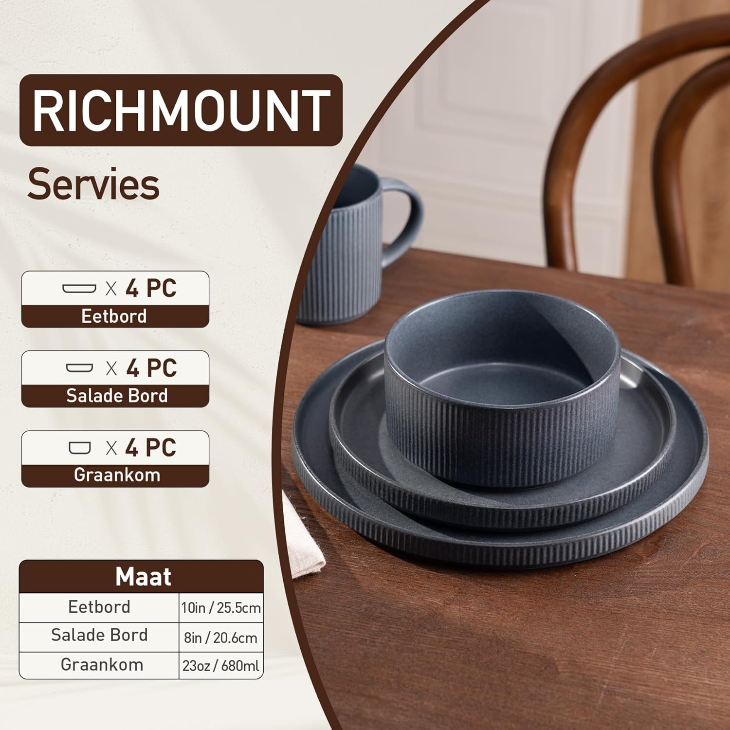 Richmount Sterborden Set, 12-delig, 30% Korting!