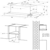 Ciarra CBCS6906D Afzuigkap 60cm - 30% Korting!