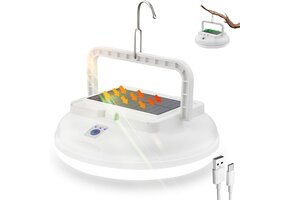 Oplaadbare Zonnelamp Campinglantaarn - 3 Modi, 4500lm, IPX4 - 30% Korting!