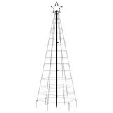 vidaXL LED-kerstboom 180cm | 220 LEDs Kleurrijk | -60%