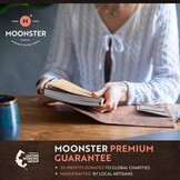 Leren Notitieboek A5 met Levensboom & Pen - 30% Korting