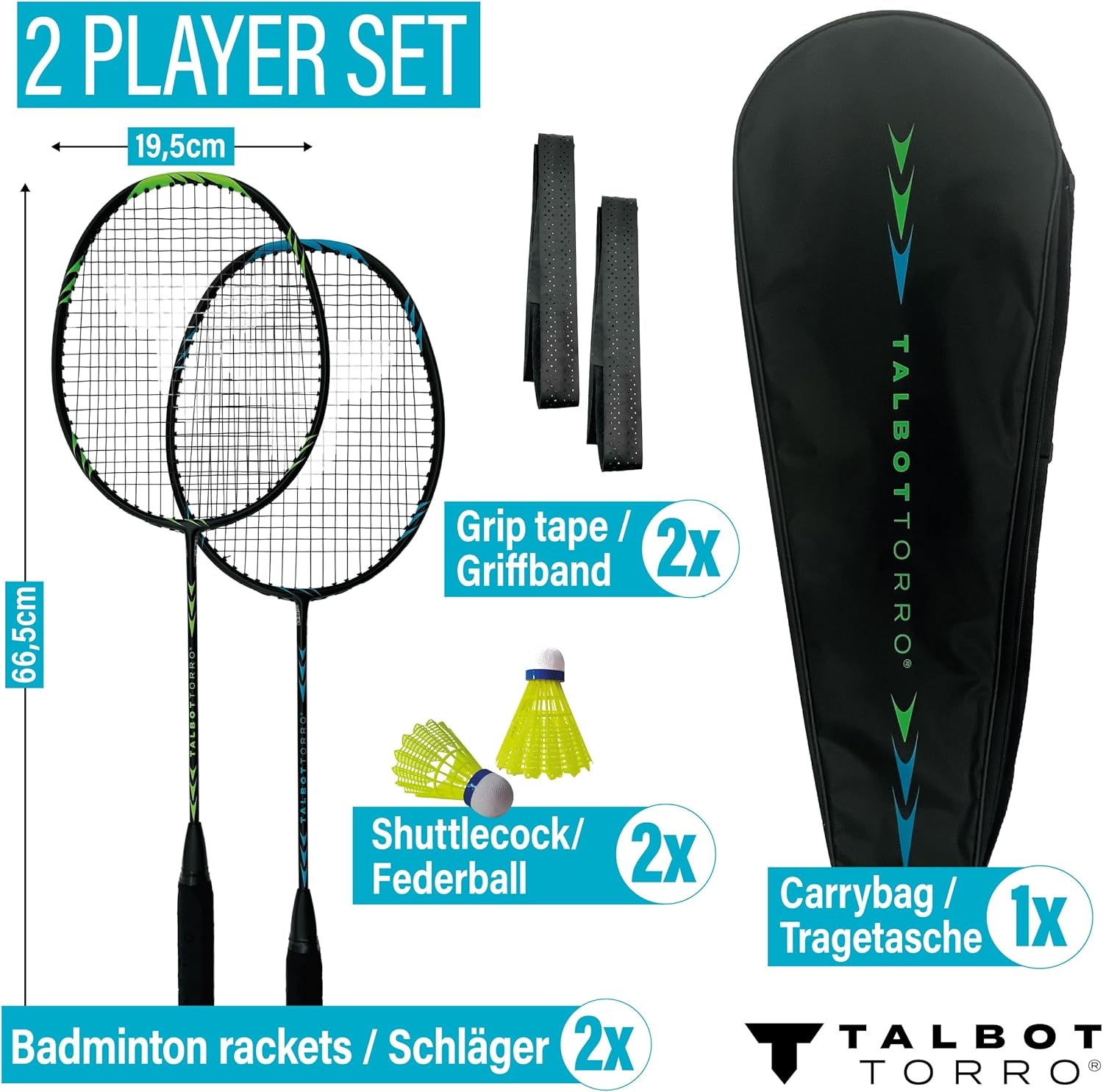 Talbot-Torro Badminton Set Professional I 30% Korting