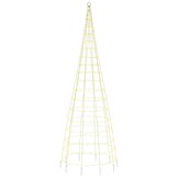 vidaXL LED-kerstboom aan vlaggenmast - 550 LED's warm wit - 65% korting