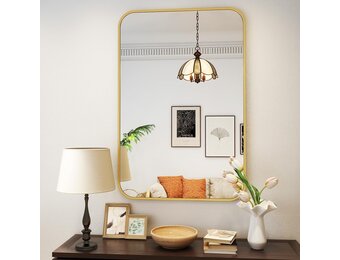 Koonmi Wandspiegel Goud 61x91 cm - 35% Korting!