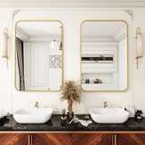 Koonmi Wandspiegel Goud 61x91 cm - 35% Korting!