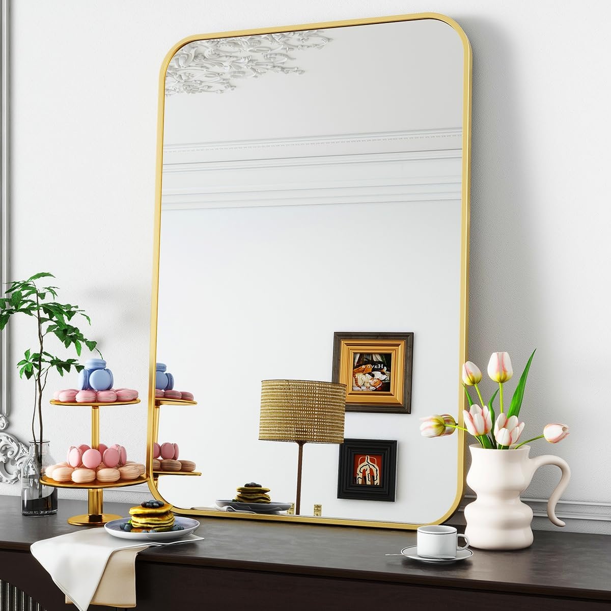 Koonmi Wandspiegel Goud 61x91 cm - 35% Korting!