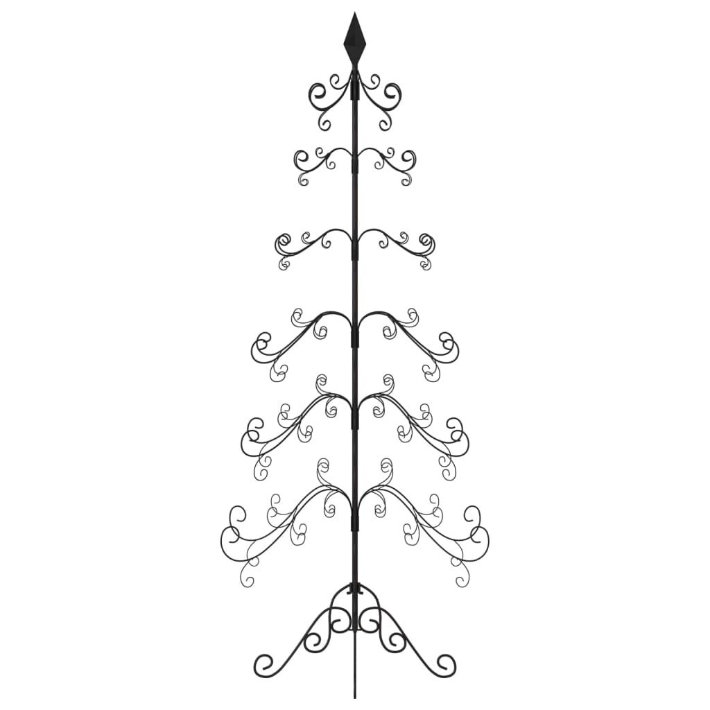 vidaXL Kerstboom Metaal Zwart 215 cm - 76% Korting!