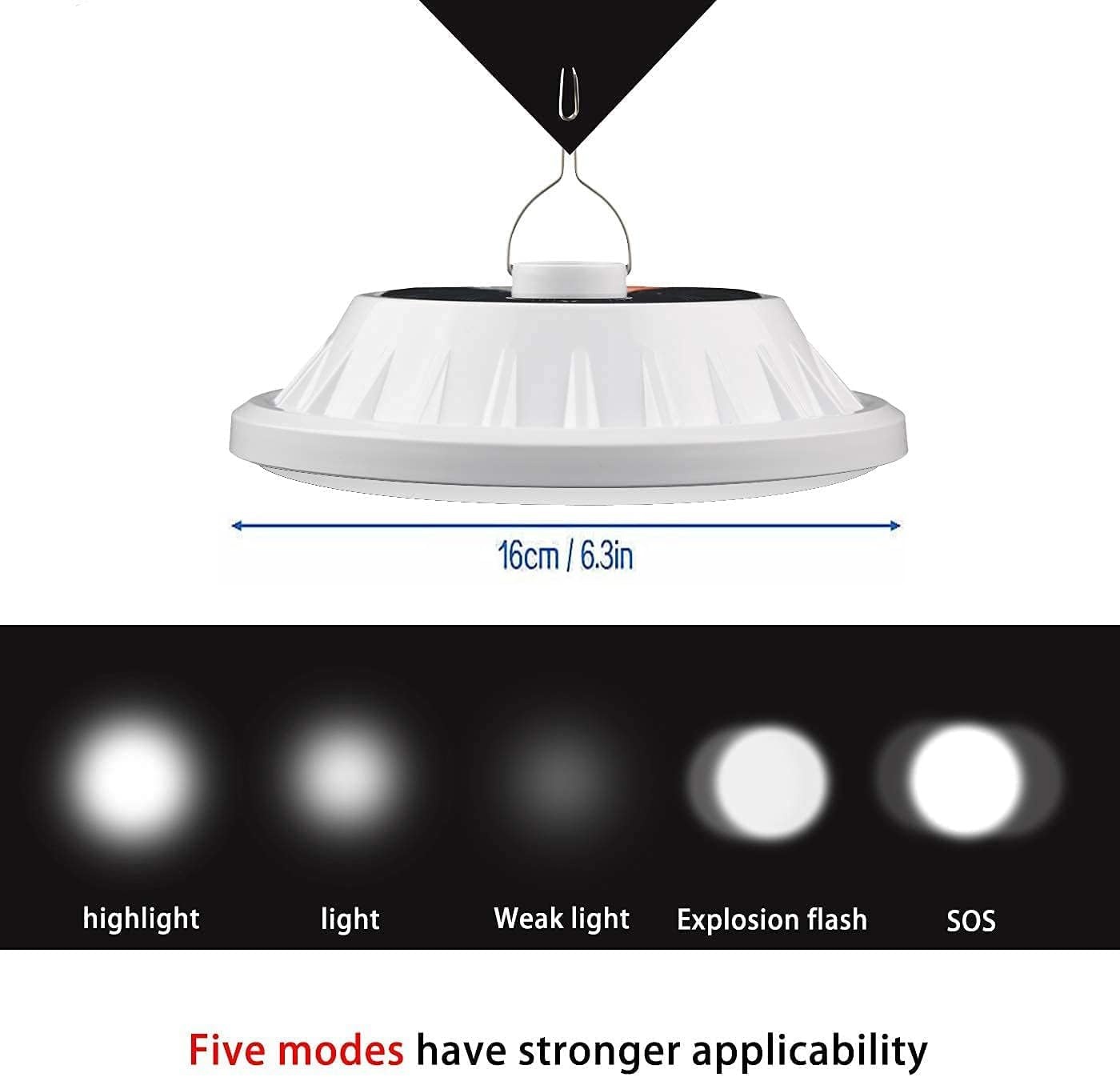 WholeFire Solar Campinglamp 30% Korting - Waterdicht & Powerbank