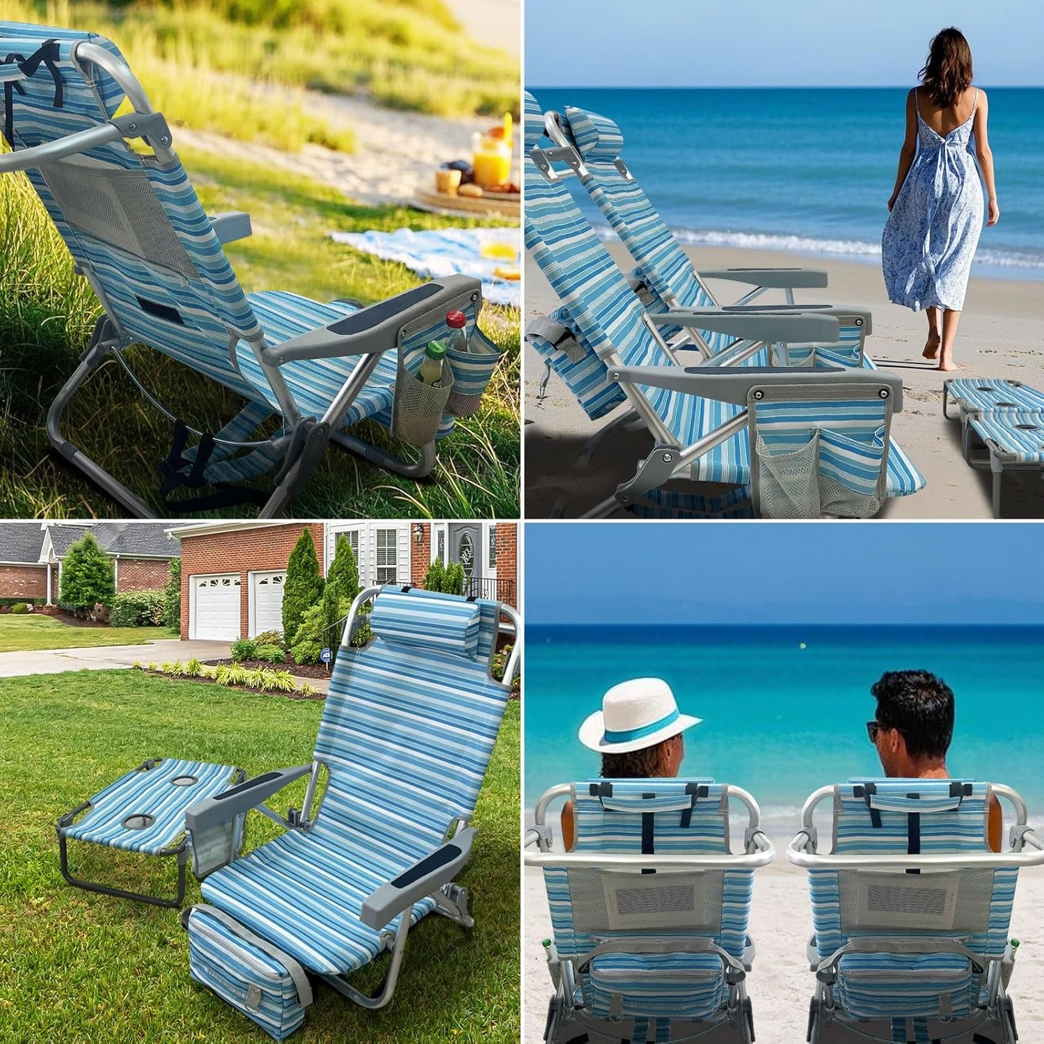 Comfortabele Strandstoel met Tafel & Koeltas - 30% Korting!