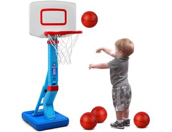 Basketball Set voor Kinderen - Inclusief Statief & Ballen | 30% Korting!