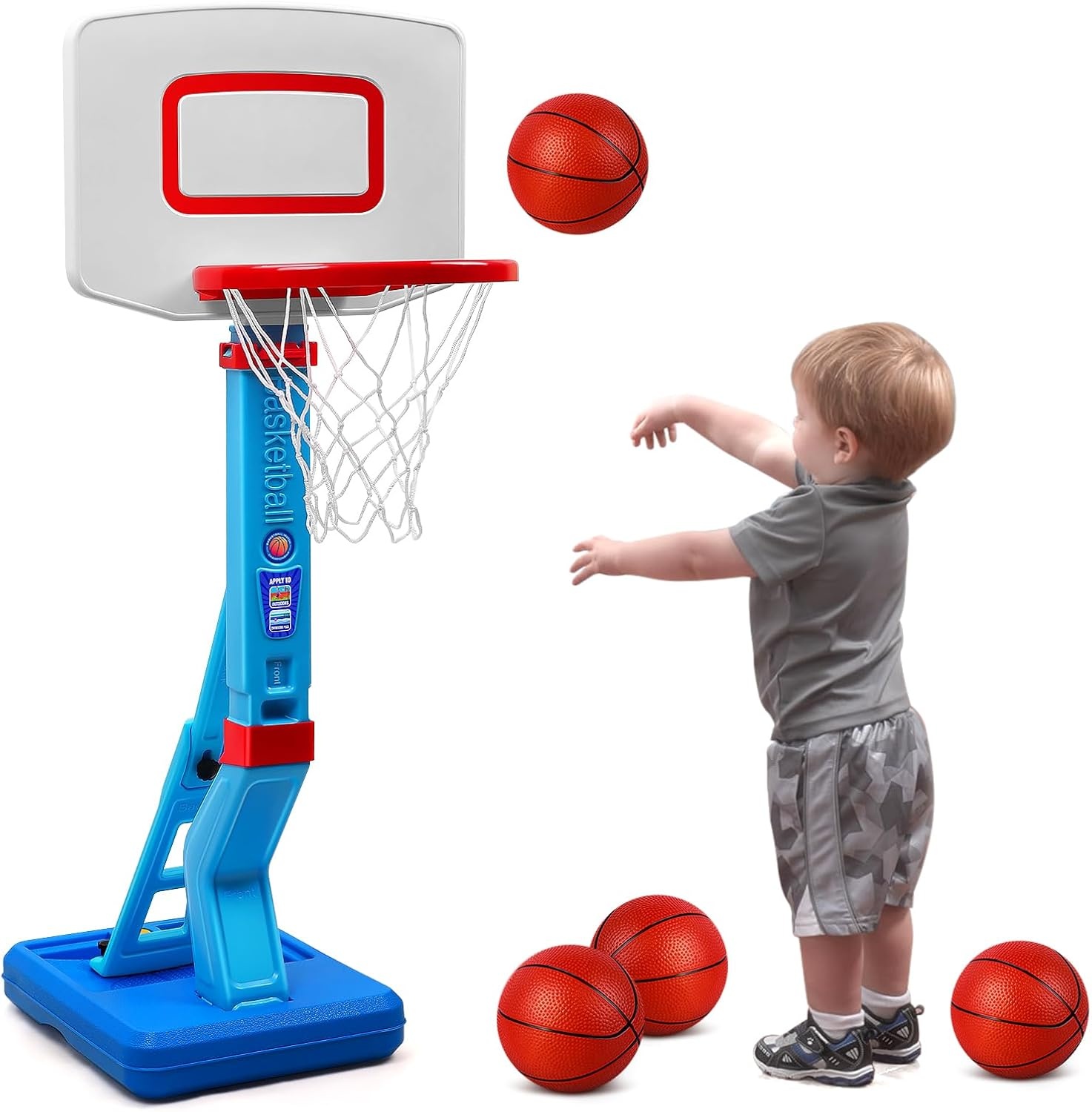 Basketball Set voor Kinderen - Inclusief Statief & Ballen | 30% Korting!