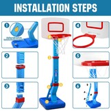 Basketball Set voor Kinderen - Inclusief Statief & Ballen | 30% Korting!
