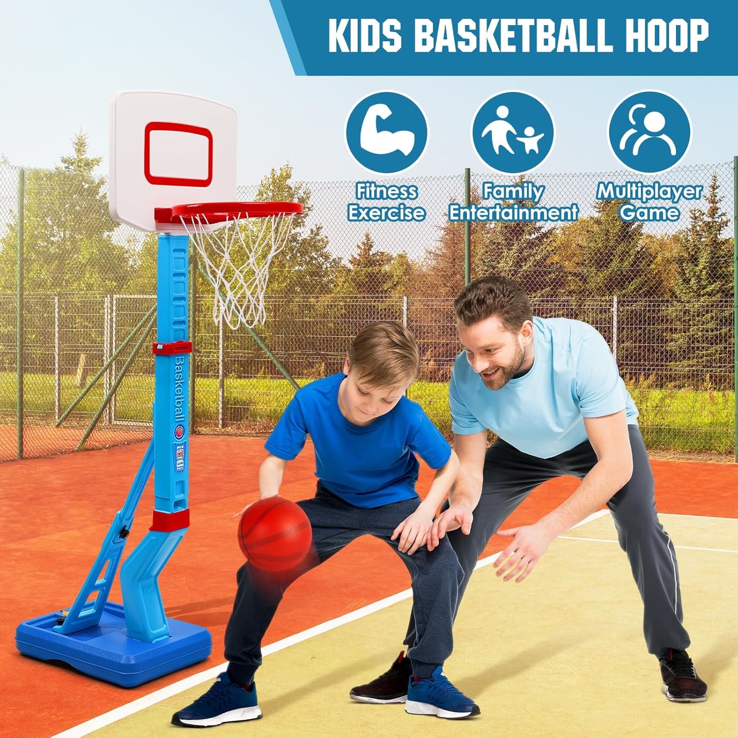 Basketball Set voor Kinderen - Inclusief Statief & Ballen | 30% Korting!
