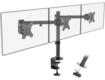 PUTORSEN Monitor standaard voor 3 schermen - 30% korting!