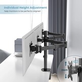 PUTORSEN Monitor standaard voor 3 schermen - 30% korting!