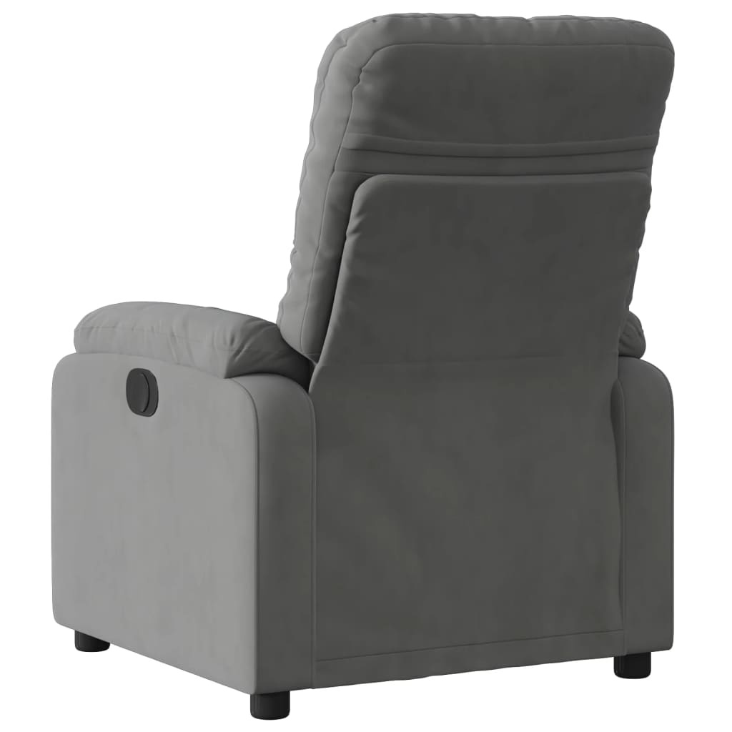 vidaXL Fauteuil Verstelbaar Microvezel - Donkergrijs | -35%