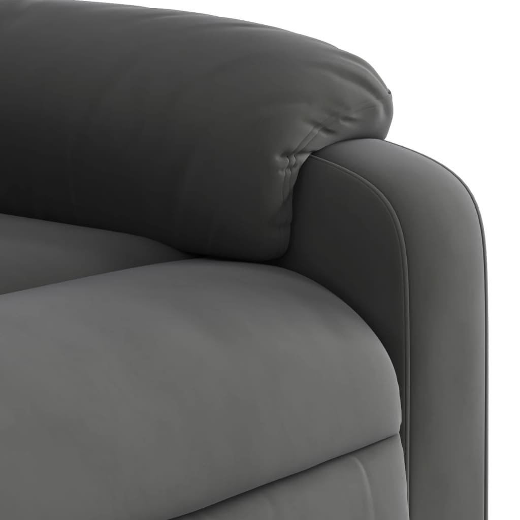 vidaXL Fauteuil Verstelbaar Microvezel - Donkergrijs | -35%
