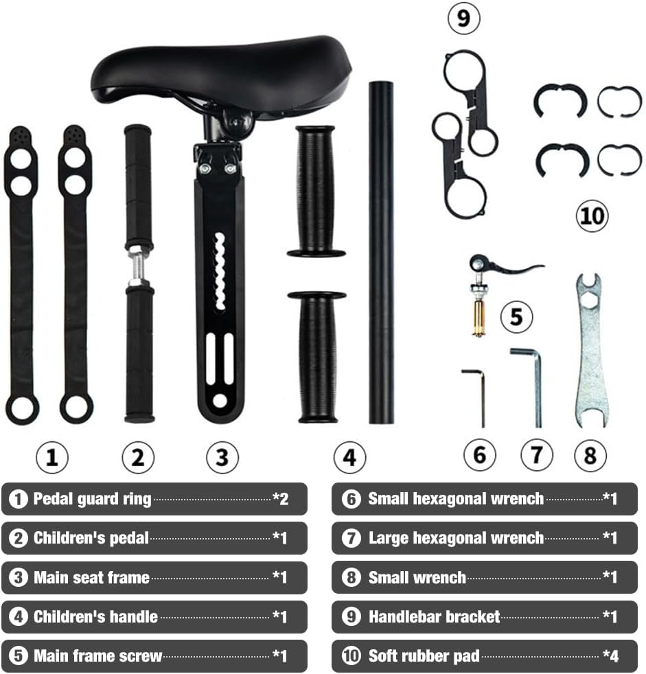 Kinderfietszadel Voorkant - Veilig & Comfortabel (35% Korting)