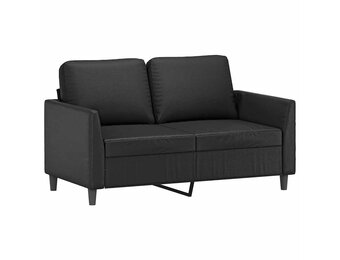 vidaXL Tweezitsbank 120 cm Kunstleer Zwart - 35% Korting!