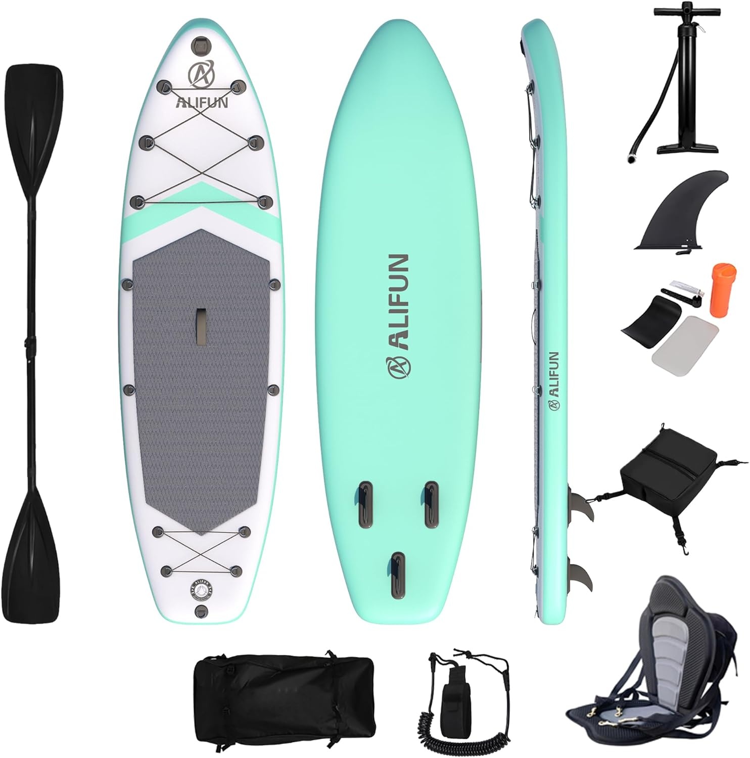 Opblaasbaar SUP-board (Groen) - 30% Korting!