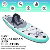 Opblaasbaar SUP-board (Groen) - 30% Korting!