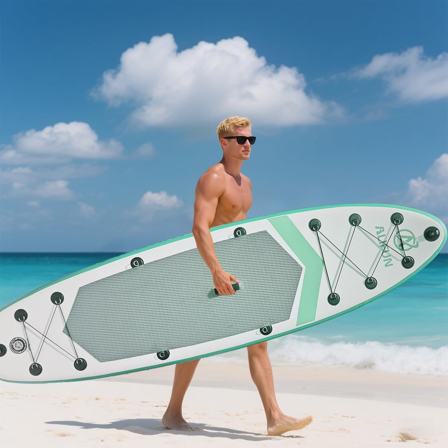 Opblaasbaar SUP-board (Groen) - 30% Korting!