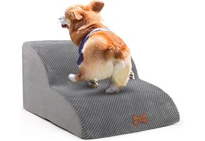 CALIYO Honden Trappetje 3 Treden - Grijs - 30% Korting!