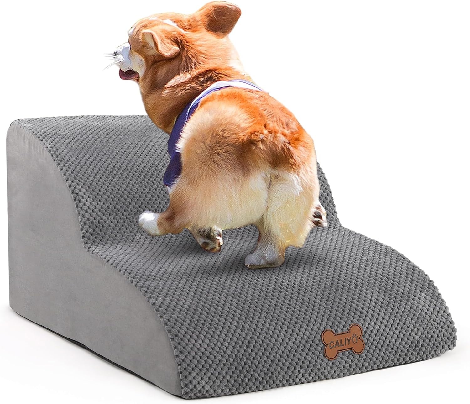 CALIYO Honden Trappetje 3 Treden - Grijs - 30% Korting!